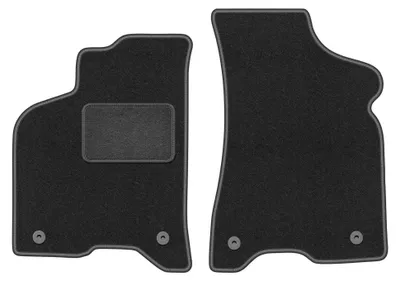 Productafbeelding van Velours voormatten voor Volkswagen Lupo 1997-2005 (hatchback) – 2-delig, grafiet, op maat – Wielganizator LUX