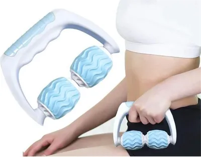 Produktbild von Massagerolle, Anti-Cellulite-Massageball, Entspannungsrolle, manuelles Schaumstoffmassagegerät für Muskeln, Beine, Rücken, Schultern, Arme