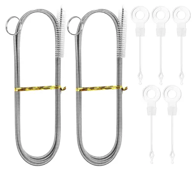 Produktbild von 2 Stück 150cm Kühlschrank Reinigungsbürste Kühlschrank Bürste Schlauchbürste Rohrbürste Lange Flexible Nylon Reinigungsbürste Rohrreinigungsspirale für Entblocken von Abflusslöchern