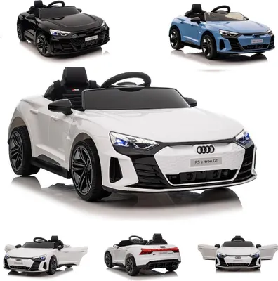 Produktbild von ES-Toys Kinder Elektroauto Audi RS E-Tron, Allradantrieb, Fernbedienung, MP3 weiß