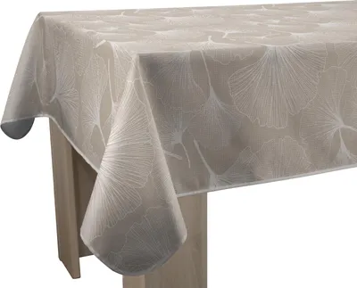 Tischdecke rechteckig 150x200 cm, fleckabweisend, Bambuskordel