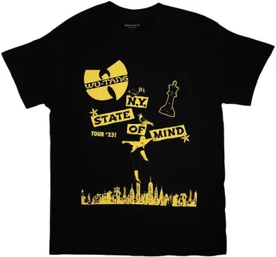 Produktbild von Wu-Tang Clan - "Tour ´23 NY State Of Mind" T-Shirt für Herren/Damen Uni RO10917 (XL) (Schwarz)