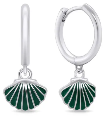 Produktbild von Designer-Ohrringe aus Silber mit Muschel EA759WG