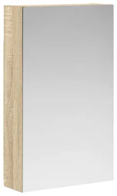 Produktbild von Eleganten-Stil Badezimmerspiegelschrank 1 PC,Modernes Design,Badmöbel,Badezimmer, mit Tür Sonoma-Eiche 30x10,5x50 cm - Spiegelschränke - Möbel26