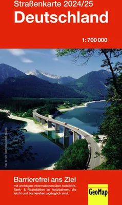 Produktbild von Straßenkarte Deutschland 2024/25