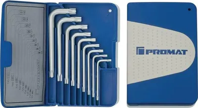 Produktbild von Winkelschraubendrehersatz 9tlg. T9-T45