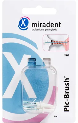 Immagine prodotto di Miradent spazzolino interdentale Pic-Brush bianco fine 6 pz