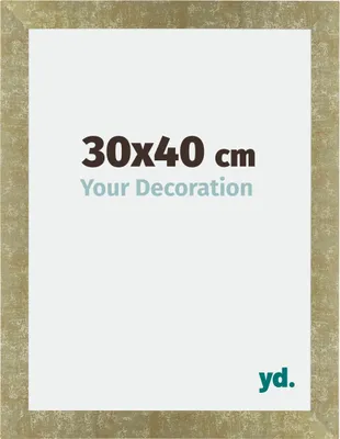Image de Cadre puzzle 30x40 cm - Or antique - MDF - Mura