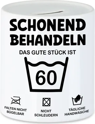 Produktbild von Schonend Behandeln Das Gute Stück ist 60 Spardose Geburtstag Runder Geburtstag Sarkasmus Humor