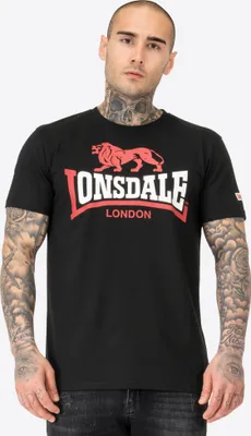 Produktbild von Herren T-Shirt normale Passform LION TWO TONE Black/Red/White 3XL Lonsdale