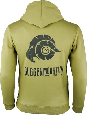 Produktbild von GUGGEN MOUNTAIN Herren Kapuzenpullover mit Fleece Hoodie Hooded Logo Sweater Sweatjacke Warmer Pullover Streetwear Langarm Kapuze Outdoor Sport Olive Grü 3XL