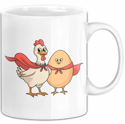 Produktbild von Hühnerbauer Tasse Geschenkidee Geflügel Enthusiast Geschenkidee Lustig (Weiß)