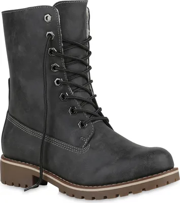 Produktbild von VAN HILL Damen Schnürstiefeletten Scarlett Winter Boots Warm gefüttert