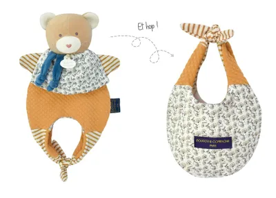 Produktbild von Amusette Baby Schmusetuch Bär