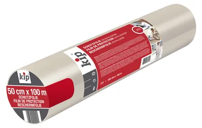 Produktbild von Kip 213-15 Schutzfolie Profi Abdeckfolie, 500 mm x 100 m, Transparent