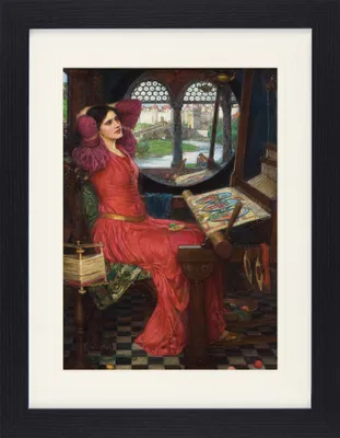Produktbild von John William Waterhouse Gerahmtes Bild Mit Edlem Passepartout | Wand-Bilder | Im Bilderrahmen - Ich Bin Der Schatten Satt, Sprach die Dame Von Shallott, 1916 (40 x 30 cm)