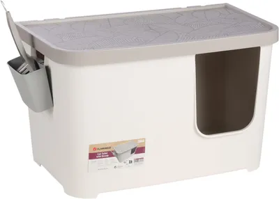 Produktbild von Flamingo KATZENTOILETTE BARIK Weiss 76x45x45CM