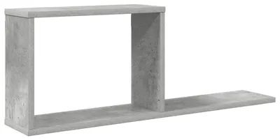 Immagine prodotto di vidaXL Mensole sospese, grigio cemento, 80 x 15 x 30 cm, materiale composito di legno