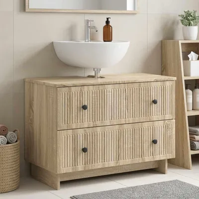 Obrázok produktu pre Maison Exclusive – Skrinka pod umývadlo EDE, Imitácia dub Sonoma, 82 x 41 x 59 cm