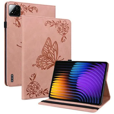 Produktbild von Xiaomi Pad 7 (Pro) / Pad 8 (Pro) Hülle - Coverup Schmetterlinge Klapphülle - Rosa