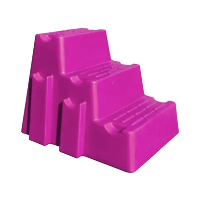 Produktbild von Aufstiegshilfe "3 Steps" und Hindernisblock Farbe - Pink