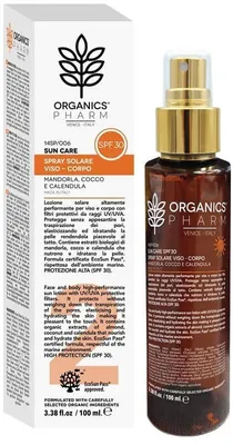 Produktbild von ORGANICS PHARM Sonnenschutz-Spray für Gesicht und Körper, SPF 30, 100 ml