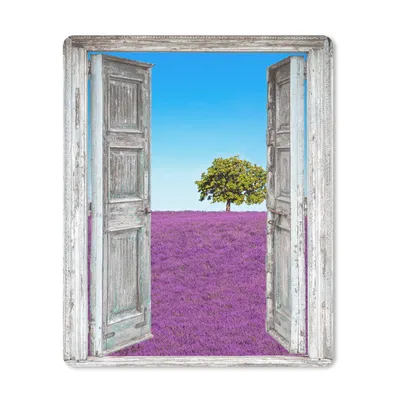 Produktbild von MuchoWow® Mauspad Mousepad Blumen - Lavendel - Ansicht 30x40 cm - Mousepads - Maus Mat - Pad - Mausunterlage - Mausmatten
