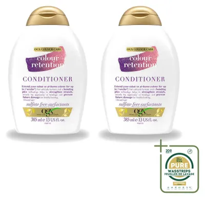 Image de 2 x Après-shampooing pour cheveux colorés OGX, 385 ml - Pack de 2