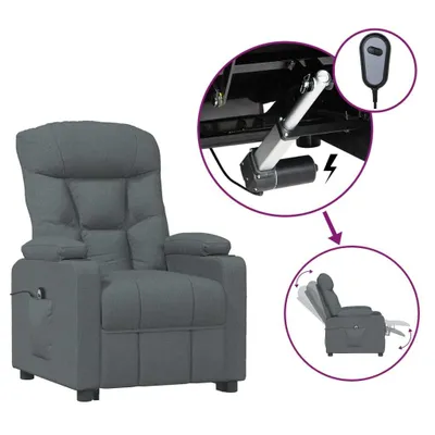 Obrázek produktu pro vidaXL Relaxační křeslo Electric Dark Grey Fabric