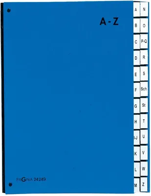 Produktbild von Pultordner A-Z Color-Einband blau Packung mit 25 Stück