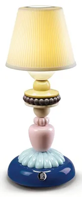 Obrázek produktu pro Casa Padrino stolní lampa modrá / vícebarevná Ø 12 x v. 30 cm - porcelánová LED stolní lampa