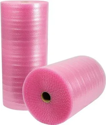 Immagine prodotto di Pluriball larghezza 1000 mm lunghezza 50 m 3 strati rosa antistatico TRANSPAK