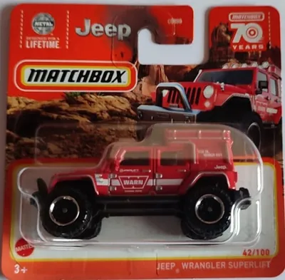 Image de Matchbox Jeep Wrangler Superlift 42/100 Serie 2023 red rot