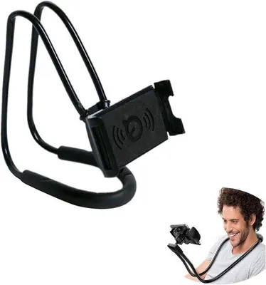 Produktbild von Famanu Telefonhalter Flexible Nackenhalterung mit langer Arm - Tragbar