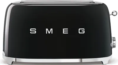 Produktbild von Smeg TSF02BLEU, 4 Scheibe(n), Schwarz, Stahl, Tasten, Niveau, Drehregler, China, 1500 W
