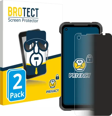 Produktbild von 2x BROTECT Sichtschutzfolie für Doogee S97 Pro Anti-Spy Privacy Sichtschutz Blickschutz Folie Blaulicht-Schutz