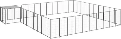 Produktbild von Hundezwinger Schwarz 31,46 m² Stahl , Sonstiges Hundezubehör Design 2024