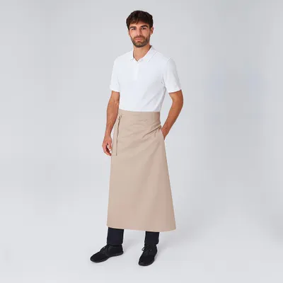 Produktbild von Bistroschürze B 100 x L 100 cm sand : sand : 65% Polyester 35% Baumwolle