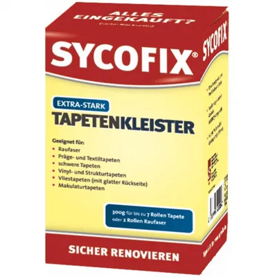 Produktbild von Sycofix Tapetenkleister extra stark 600g Tapeten Vlies Papier Raufaser Kleber