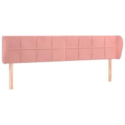 Immagine prodotto di vidaXL Testiera con orecchie rosa 163x23x78/88 cm in velluto