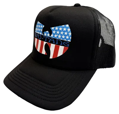 Produktbild von Wu-Tang Clan - "Star-Spangled" Trucker Cap für Herren/Damen Uni RO16263 (Einheitsgröße) (Schwarz)
