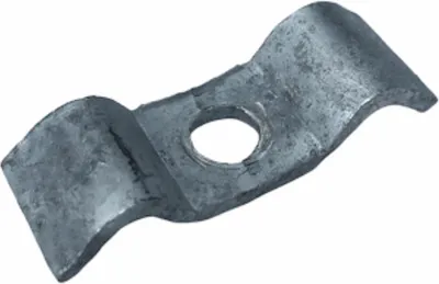 Produktbild von RESKRAT Gitterrostklemme, feuerverzinkt, für 33x33, 34x38, 30x32 mm Maschen, bis zu 50 Jahre, EN ISO 1461