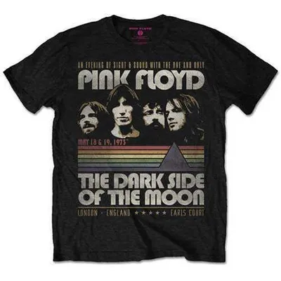 Produktbild von Rosa Floyd - Vintage Streifen Uni kleine T-Shirt - schwarz