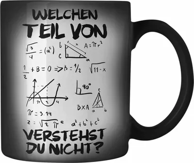 Produktbild von Trendation - Mathelehrer Farbwechsel Zauber-Tasse Mathematiker Physik Farbwechsel Zauber-Tassen mit Spruch Lustig Karabiner Farbwechsel Zauber-Tasse Edelstahl Physiker Geschenk Mathestudent Welchen Teil von Verstehst Du Nicht (Schwarz)