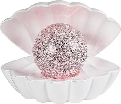 Produktbild von Rabalux 76030 Dekoleuchte Sparkly Muschel mit Glaskugel weiß Kunststoff