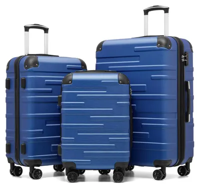 Immagine prodotto di Valigia rigida espandibile, da 20" a 28", colore blu scuro