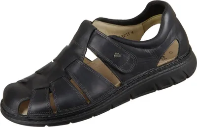 Produktbild von Finn Comfort Copan-Soft, Herrenschuhe, geflochtener Slipper, Leder, Schwarz, - Herrenschuhe Sandale / Pantolette, Schwarz, leder (nuri)