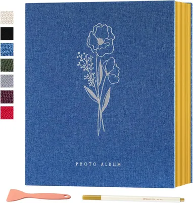 Imagen del producto de Álbum de fotos autoadhesivo, con 40 páginas, formato A5, para fotos de 10x15 cm, ideal para scrapbooking