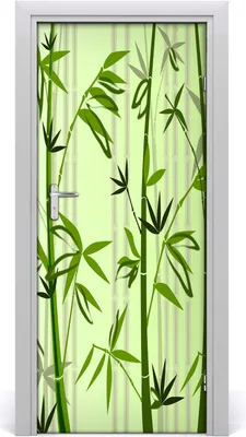 Produktbild von Tulup Türaufkleber 85x205 cm Dekorative Aufkleber Selbstklebend Wasserdichte Tapete Abnehmbar Schlafzimmer Wohnzimmer Wohnkultur - Bambus