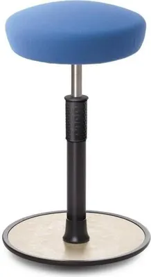 Produktbild von Sitz- Stehhocker Free Tall Hutsitz Gestrick Hellblau schwarz /cremeweiß.